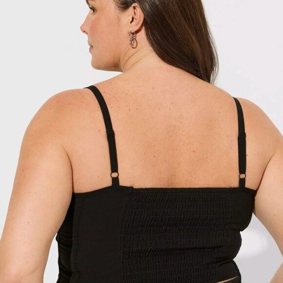 NWT Torrid Challis Corset Crop Top - Picture 3 of 9